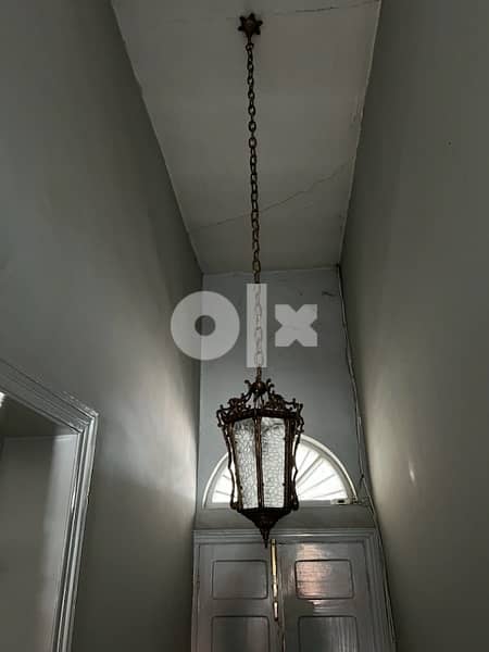 Antique chandelier copper ثريات أنتيك نحاس حفر 7