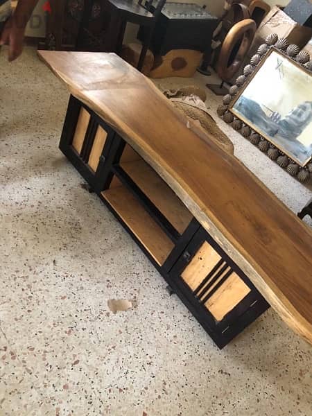 solid wood tv table 1