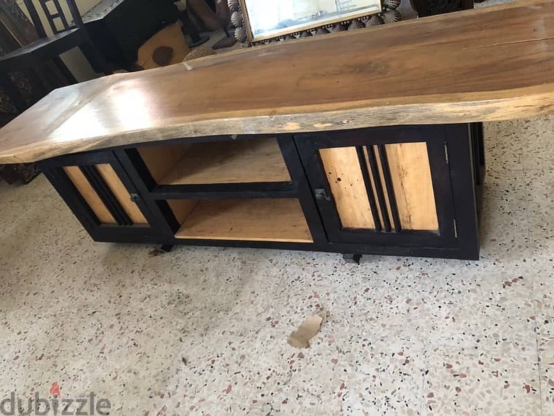 solid wood tv table 3