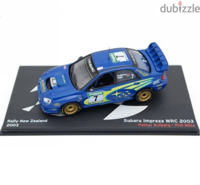 Subaru Impreza WRC (Rally New Zealand '03) diecast car model 1;43. 1