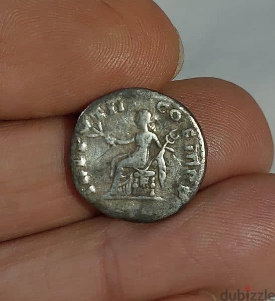 Vespesian Roman Emperor silver Denerius  coin year 70 AD 1