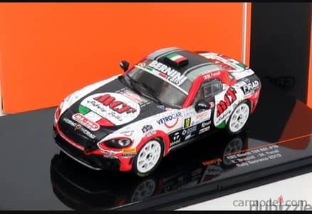 Fiat Abarth 124 (Rally Sanremo'19) diecast car model 1;43.