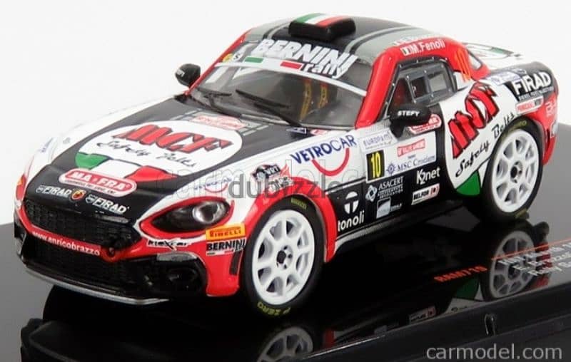 Fiat Abarth 124 (Rally Sanremo'19) diecast car model 1;43. 1