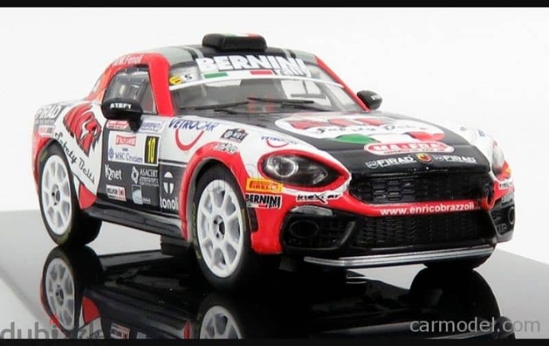 Fiat Abarth 124 (Rally Sanremo'19) diecast car model 1;43. 4