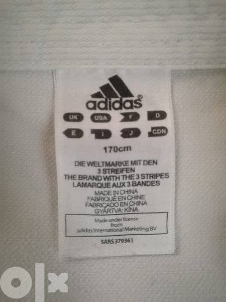 adidas uniform taekwondo size  170cm 1