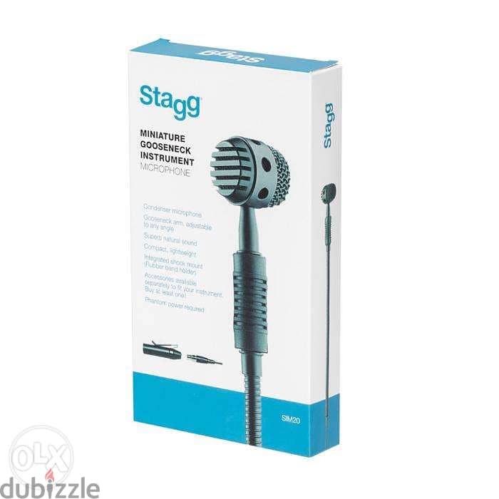 Stagg Miniature gooseneck instrument microphone 3