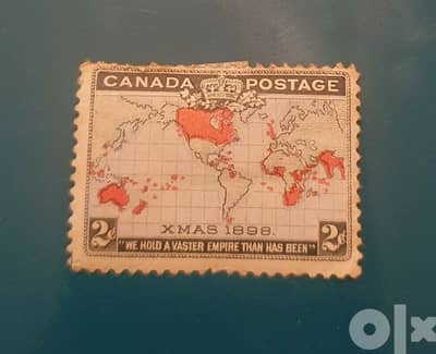 1898 Canada XMAS rare 2 cents stamp