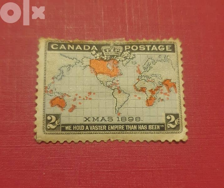 1898 Canada XMAS rare 2 cents stamp 1