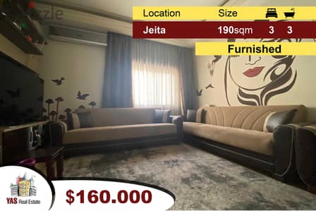 Jeita 190m2 | Upgraded | FURNISHED | View | Catch |