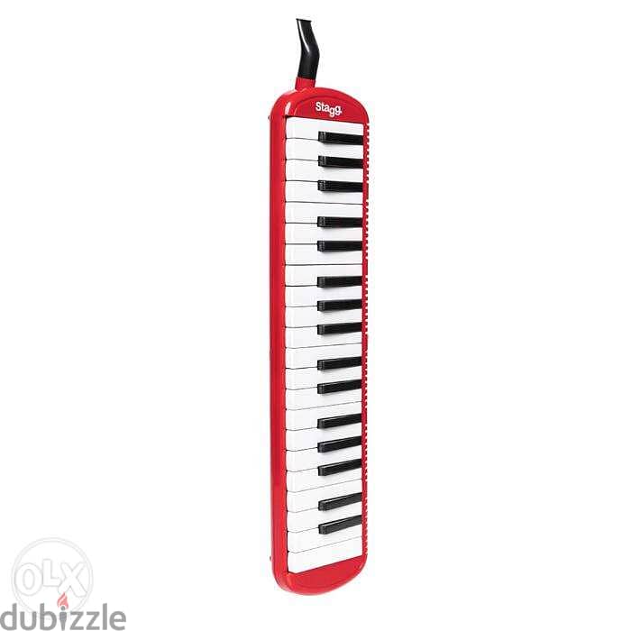 Stagg Red melodica with 37 keys and black bag 1