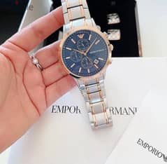 Genuine Gold & Blue Emporio Armani watch 0