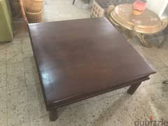 teak midde solid wood table 0
