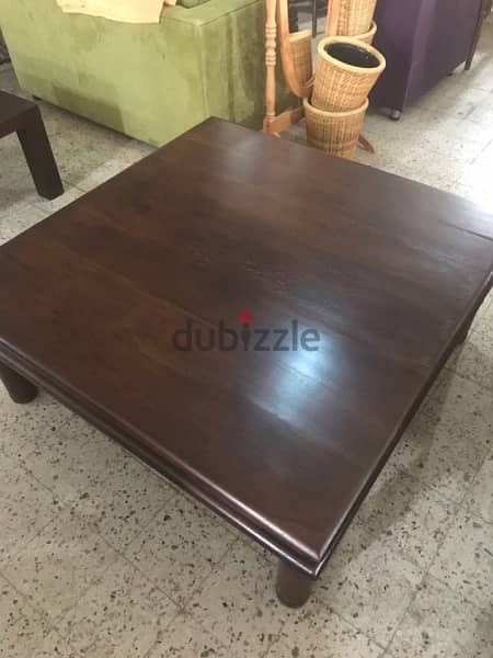 teak midde solid wood table 1