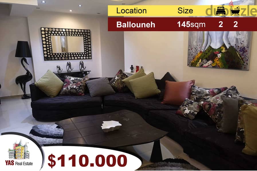Ballouneh 145m2 | Upgraded | Open View | Catch | 0
