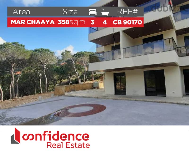 358 SQM Apartment in Mar Chaaya ! REF#CB90170 0