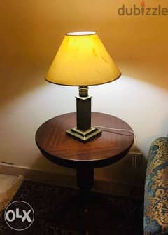 Lampshade with English style side table
