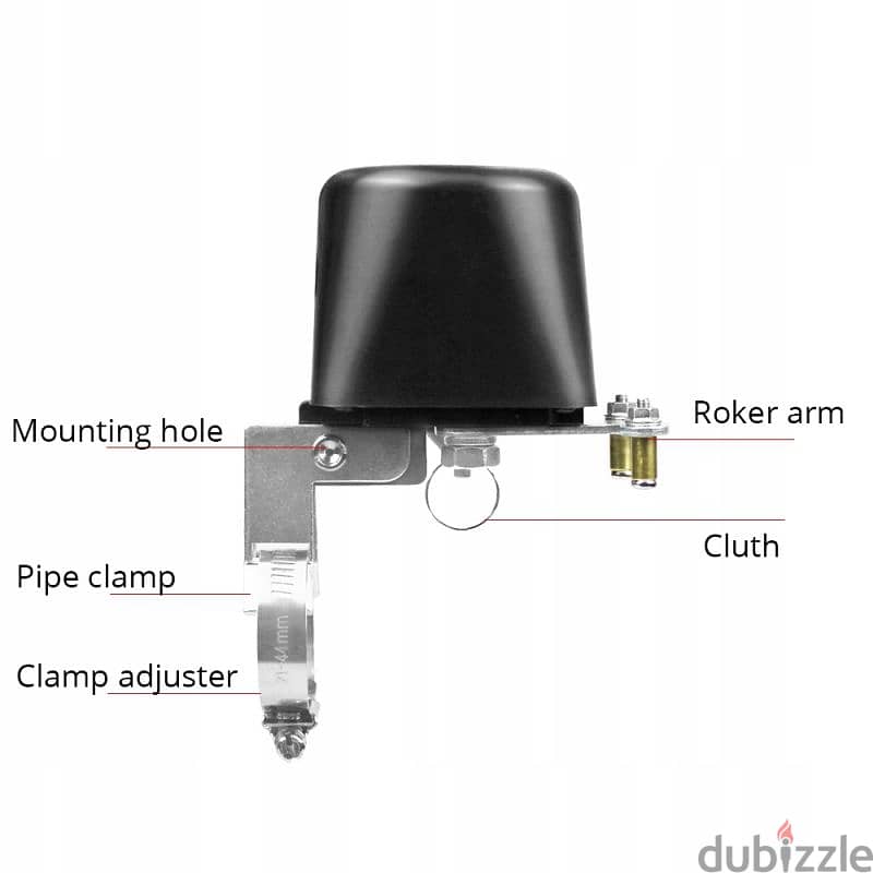 Tuya Wifi pipeline valve controller 1/2" 9