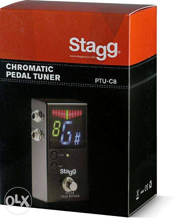 Stagg Auto-chromatic tuner pedal for guitar 1