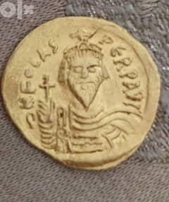 Ancient Gold Coin Eastern Roman Byzantine for Emperor Focas 604_610 Ai 0