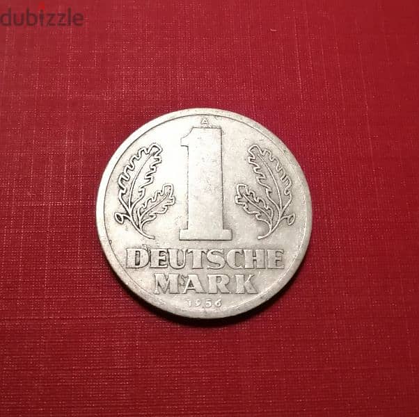 DDR 1956 East Germany 1 Mark 1