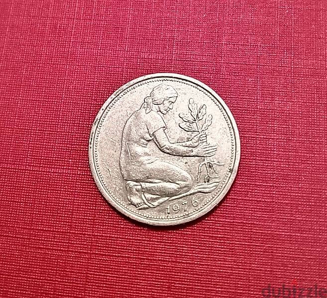 Germany 1976-D 50 Pfennig 1