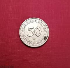 Germany 1976-D 50 Pfennig