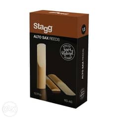 Stagg Box of 10 alto saxophone reeds