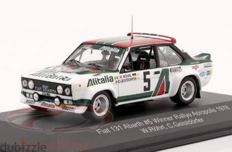 Fiat 131 Abarth (Rally Acropolis '78) diecast car model 1;43.