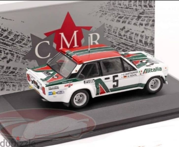 Fiat 131 Abarth (Rally Acropolis '78) diecast car model 1;43. 3