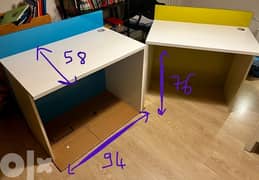 2 Kids desks like new - مكتبين للأولاد
