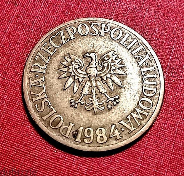 Poland 5 Zlotych 1984 old coin 0