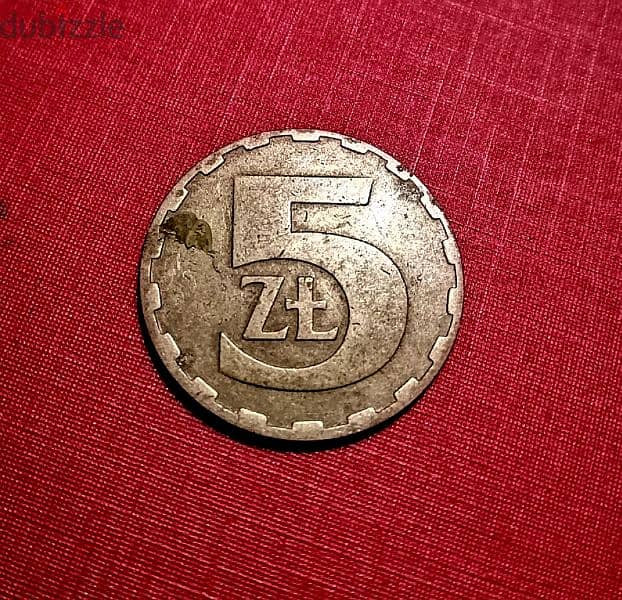 Poland 5 Zlotych 1984 old coin 1