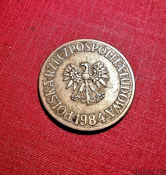 Poland 5 Zlotych 1984 old coin 2