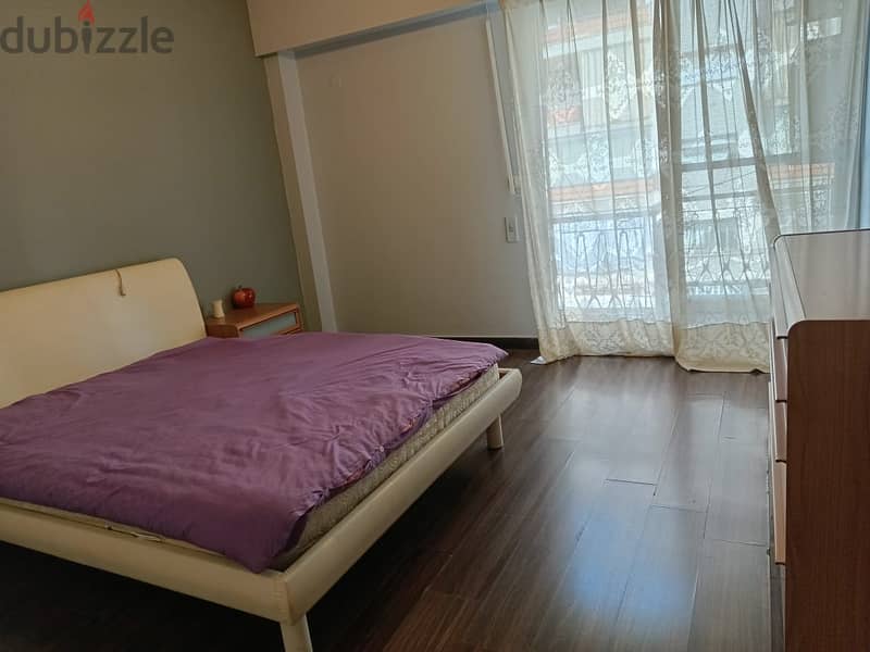 Furnished 225m2, 3 bedrooms apartment +city view for rent in Achrafieh 7