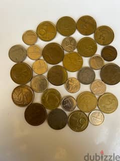 Mixed Lot of 30 Old Belgian Coins 0