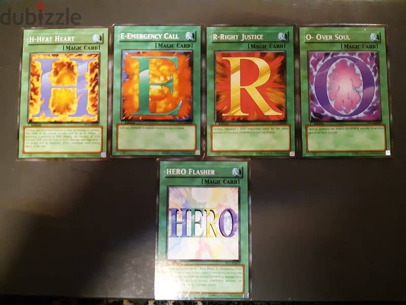 collection of HERO yugioh cards 0