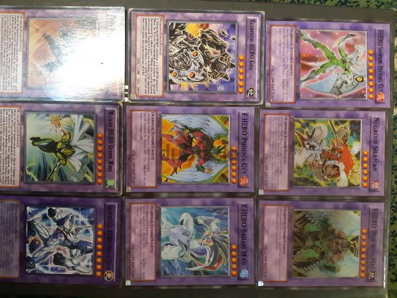 collection of HERO yugioh cards 1