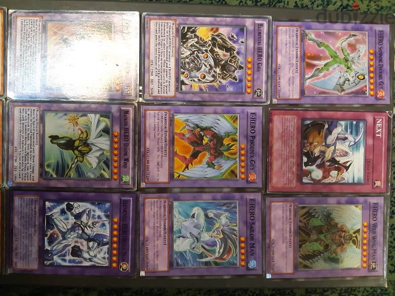 collection of HERO yugioh cards 2