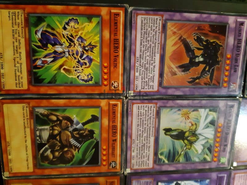 collection of HERO yugioh cards 4