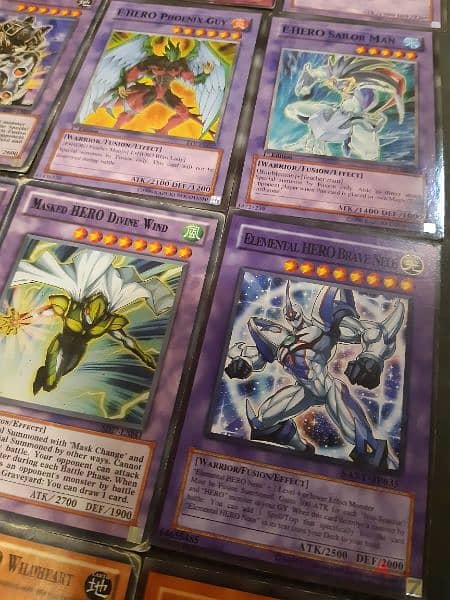 collection of HERO yugioh cards 5
