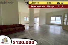 Zouk Mosbeh 220m2 + 70m2 Terrace | Bright Flat | Rarely Used | View | 0