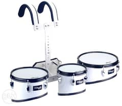 Stagg Marching Tom Set with Carrier, 8", 10", 12"