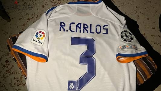 Roberto carlos legend real madrid 2021 home jersey special edition