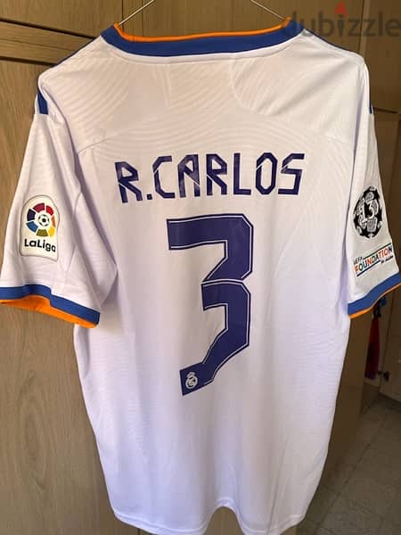 Roberto carlos real madrid 21/22 home jersey special edition 9