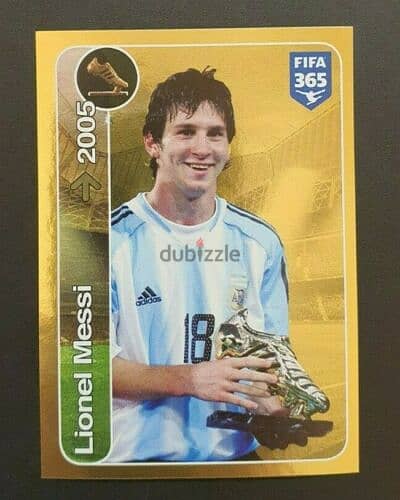 Lionel Messi Collectible Card Gold Fifa365 Panini Rare 0