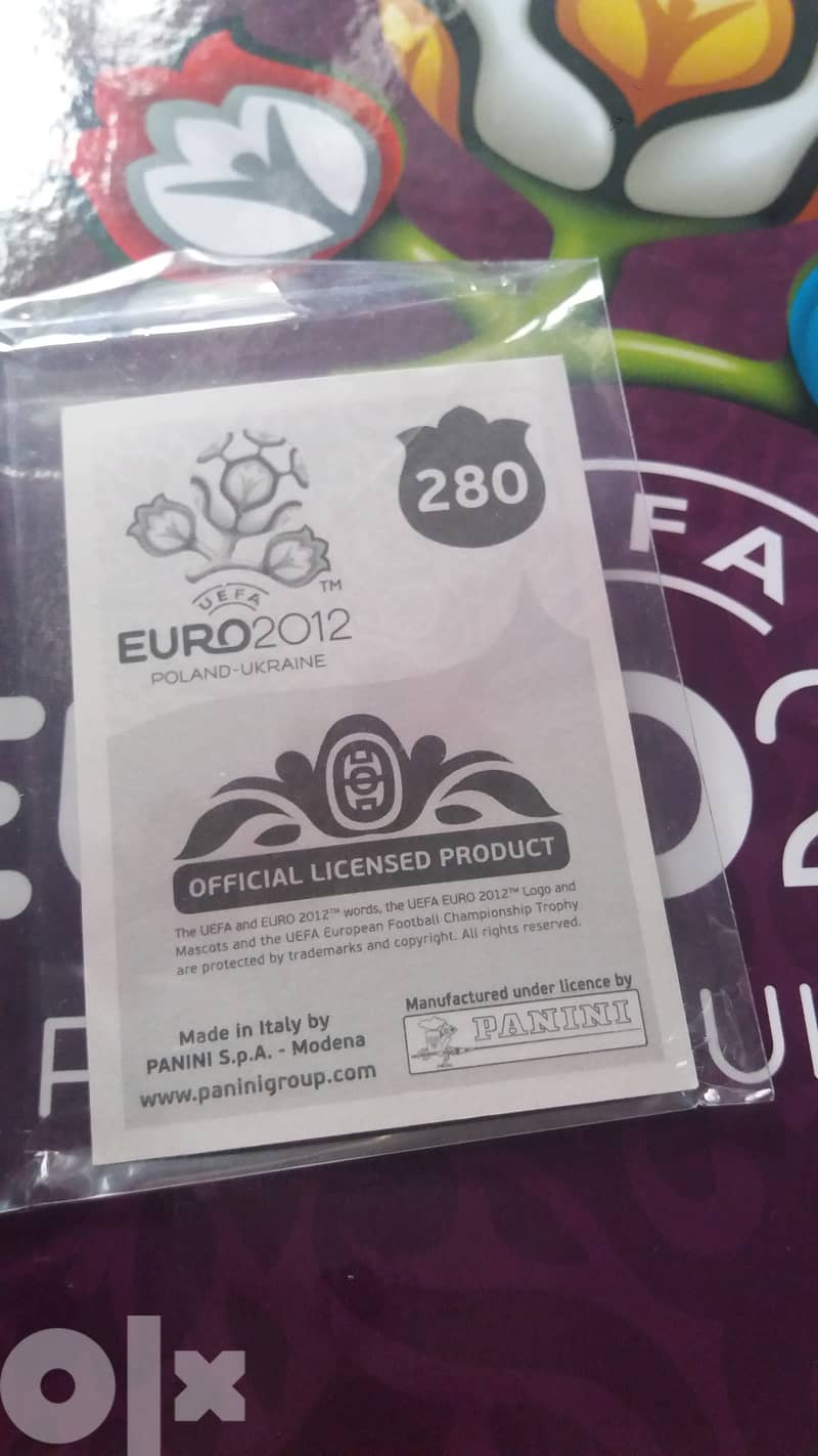 Panini Cristiano Ronaldo 2012 euro sticker 1