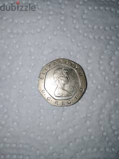 Rare 1982 New Pence 20p British Elizabeth ll Coin 0