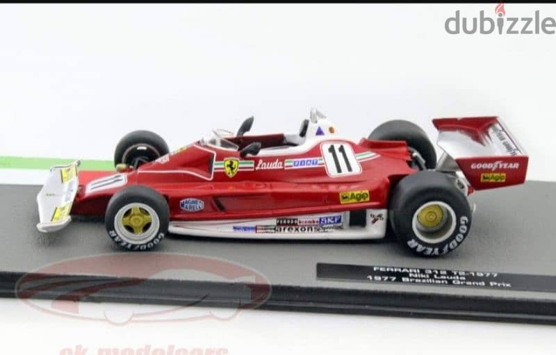 Niki Lauda Ferrari 312T2 F1 diecast car model 1;43. 2