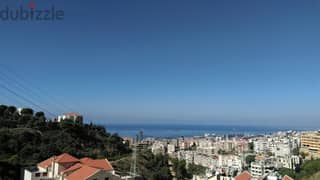 (P. B. ) 4 bedrooms duplex apartment + open sea view for sale in Bsalim