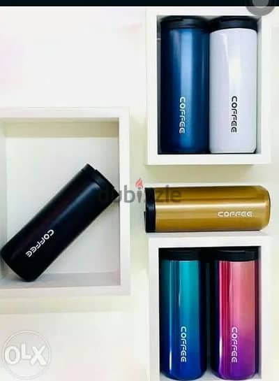 Multicolor Coffee Thermal Thermos Travel Mug ترمس ماغ نوعية انيقة